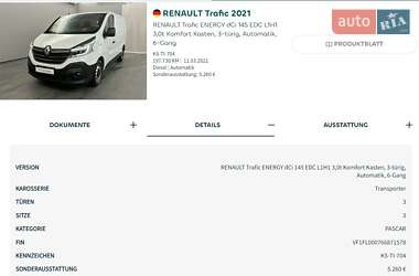 Вантажний фургон Renault Trafic 2021 в 