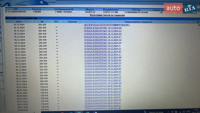 Вантажний фургон Renault Trafic 2021 в Дубні документ