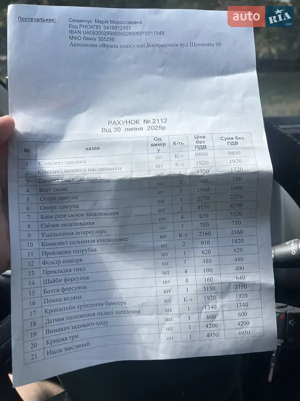 Грузовой фургон Renault Trafic 2015 в Ивано-Франковске документ 3 фото Грузовой фургон Renault Trafic 2015 в Ивано-Франковске документ