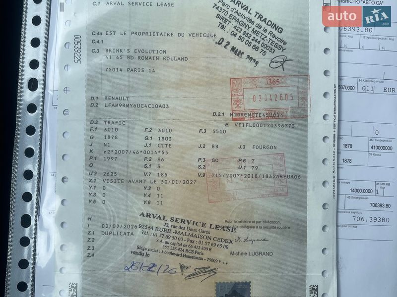 Грузовой фургон Renault Trafic 2023 в Дубно