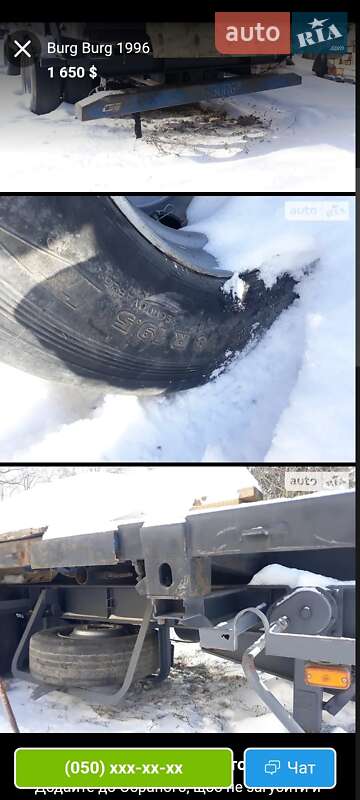 Тентований борт (штора) - прицеп Renders SAF 1992 в Чернівцях