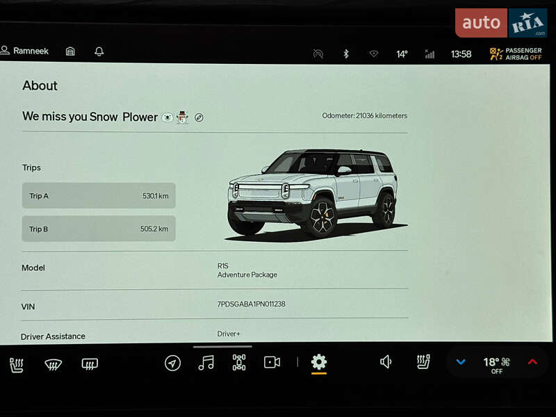 Внедорожник / Кроссовер Rivian R1S 2023 в Белой Церкви