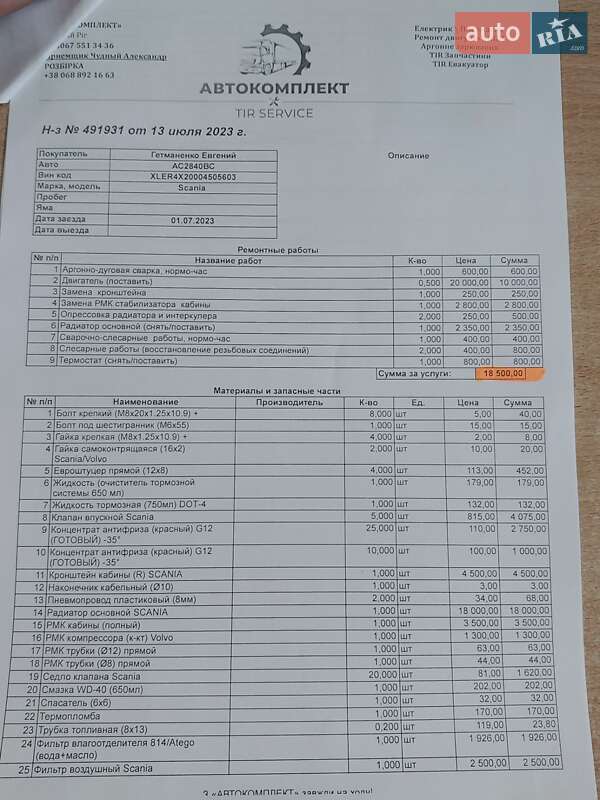 Тягач Scania 164L 2004 в Кривому Розі фото 39 Тягач Scania 164L 2004 в Кривому Розі