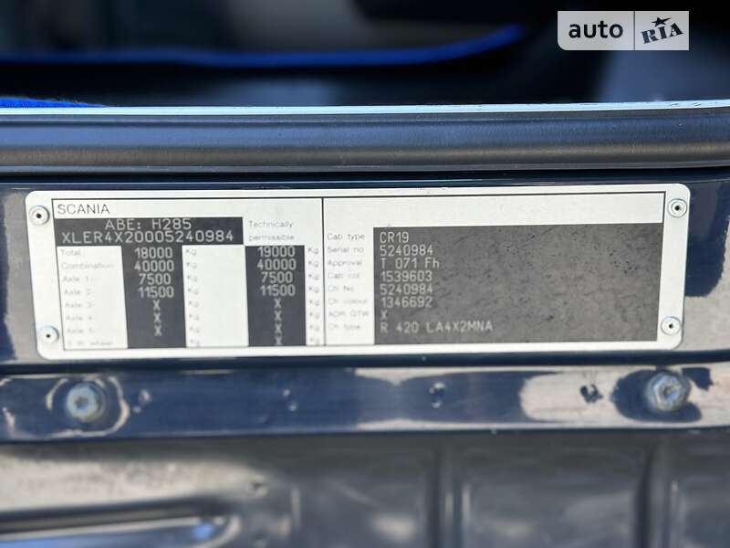Тягач Scania R 420 2010 в Хусте