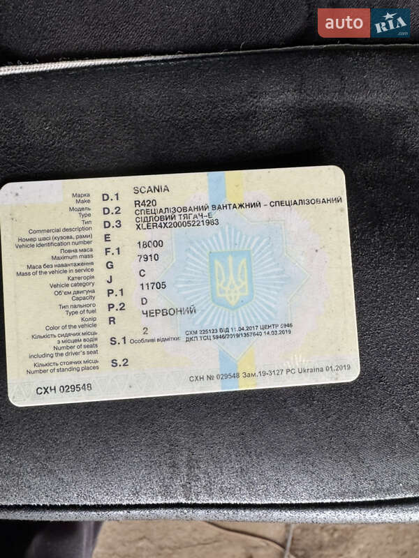 Тягач Scania R 420 2008 в Сумах