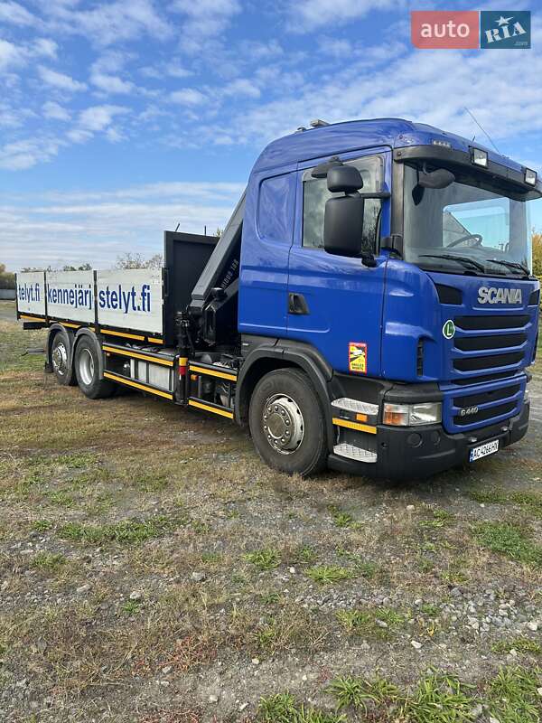 Кран-маніпулятор Scania R 440 2010 в Ужгороді