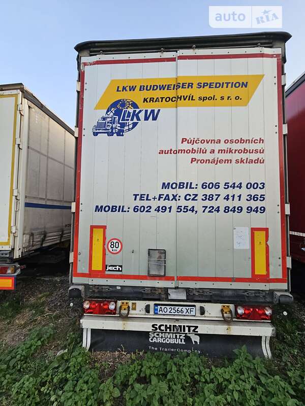 Тентованный борт (штора) - полуприцеп Schmitz Cargobull Cargobull 2013 в Ужгороде