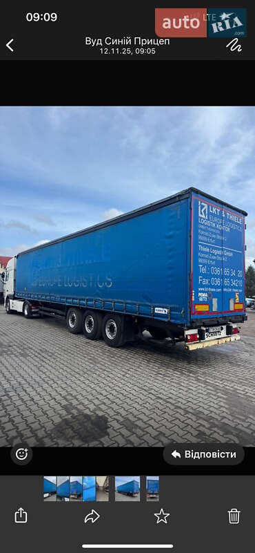 Тентованный борт (штора) - полуприцеп Schmitz Cargobull Cargobull 2012 в Львове