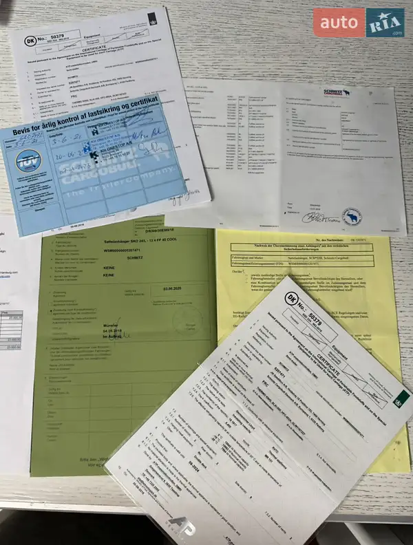 Рефрижератор полуприцеп Schmitz Cargobull Cargobull 2018 в Ивано-Франковске документ 2 фото Рефрижератор полуприцеп Schmitz Cargobull Cargobull 2018 в Ивано-Франковске документ