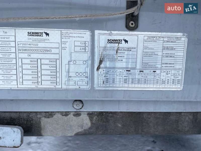 Тентованный борт (штора) - полуприцеп Schmitz Cargobull Mega 2013 в Дрогобыче