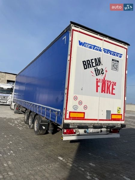 Тентованный борт (штора) - полуприцеп Schmitz Cargobull Mega 2015 в Дрогобыче