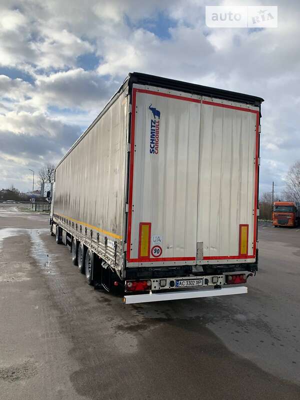 Тентованный борт (штора) - полуприцеп Schmitz Cargobull S01 2008 в Любомле