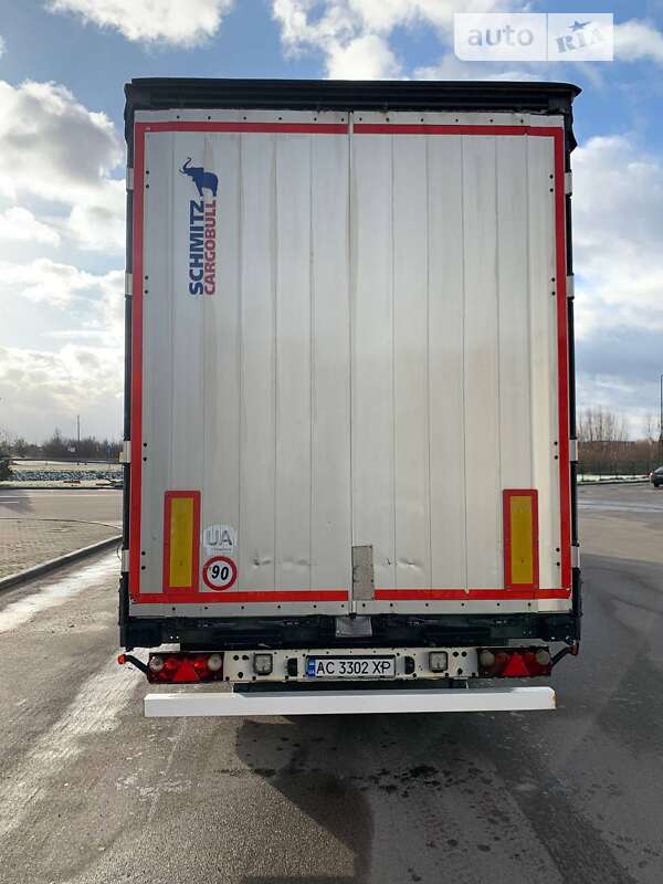 Тентованный борт (штора) - полуприцеп Schmitz Cargobull S01 2008 в Любомле