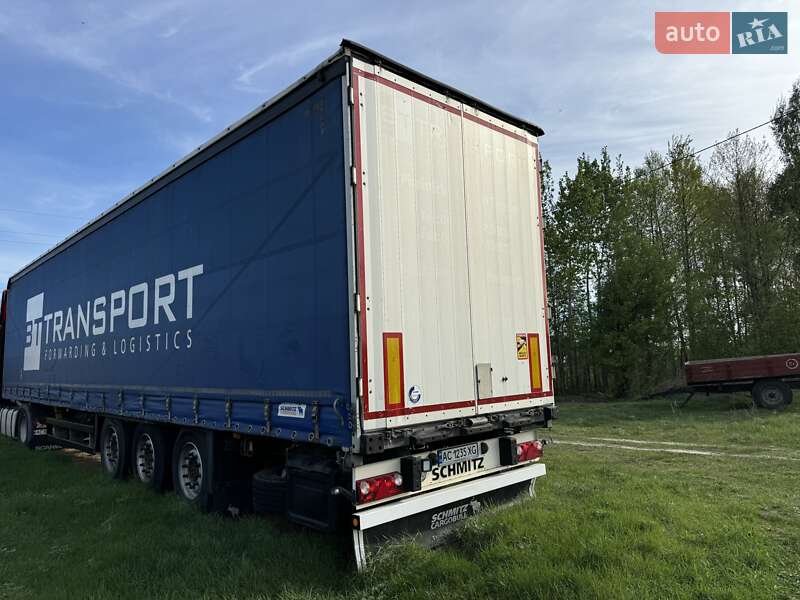 Тентованный борт (штора) - полуприцеп Schmitz Cargobull S01 2013 в Любомле