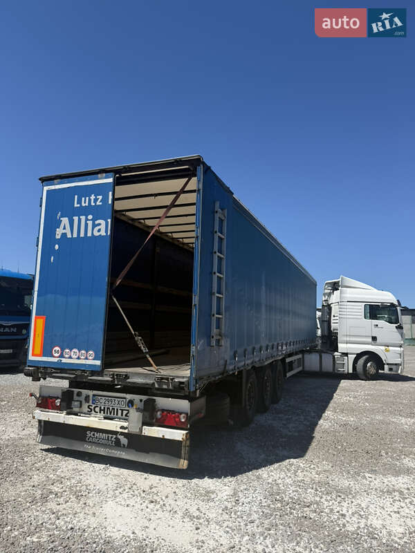 Тентований борт (штора) - напівпричіп Schmitz Cargobull S01 2007 в Львові