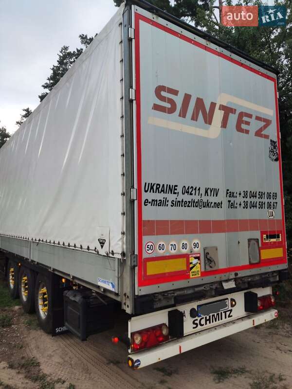Тентований борт (штора) - напівпричіп Schmitz Cargobull S01 2008 в Києві