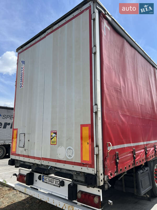 Тентованный борт (штора) - полуприцеп Schmitz Cargobull S01 2008 в Луцке