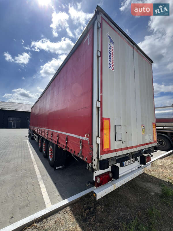 Тентованный борт (штора) - полуприцеп Schmitz Cargobull S01 2008 в Луцке