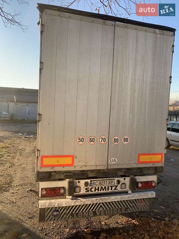 Тентований борт (штора) - напівпричіп Schmitz Cargobull S01 2004 в Луцьку фото 2 Тентований борт (штора) - напівпричіп Schmitz Cargobull S01 2004 в Луцьку