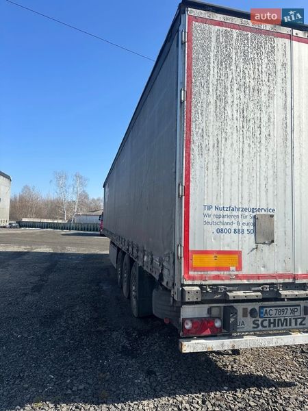 Тентованный борт (штора) - полуприцеп Schmitz Cargobull S01 2008 в Ковеле