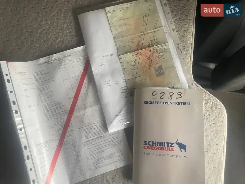 Самосвал полуприцеп Schmitz Cargobull SAF 2008 в Виннице документ
