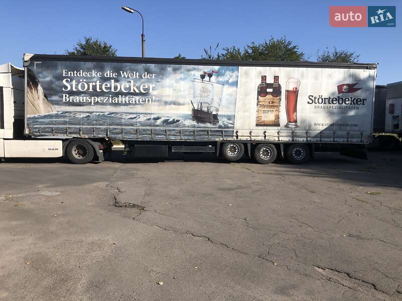 Тентований борт (штора) - напівпричіп Schmitz Cargobull SCB S3B 2016 в Рівному