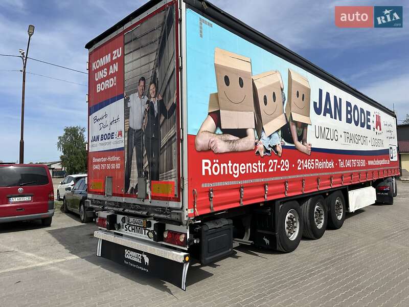 Тентований борт (штора) - напівпричіп Schmitz Cargobull SCB S3T 2016 в Калуші