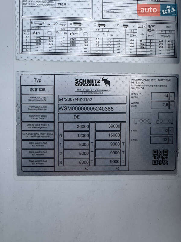 Рефрижератор напівпричіп Schmitz Cargobull SCB S3T 2020 в Вінниці фото 4 Рефрижератор напівпричіп Schmitz Cargobull SCB S3T 2020 в Вінниці