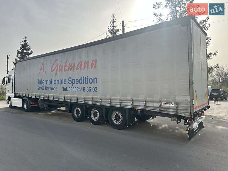 Тентований борт (штора) - напівпричіп Schmitz Cargobull SCS 24/L 2015 в Калуші