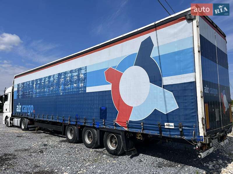 Тентований борт (штора) - напівпричіп Schmitz Cargobull SCS 24/L 2007 в Кам'янець-Подільському