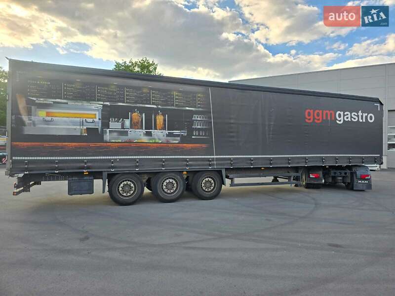 Тентований борт (штора) - напівпричіп Schmitz Cargobull SCS 24/L 2016 в Ковелі