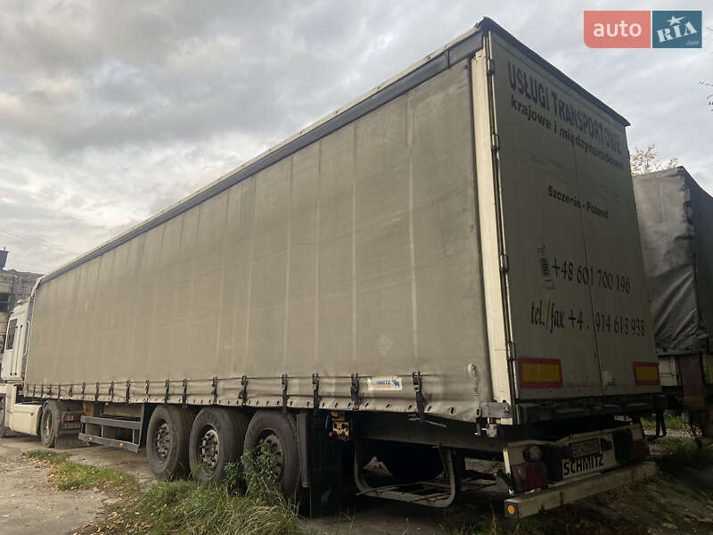 Тентований борт (штора) - напівпричіп Schmitz Cargobull SCS 24/L 2008 в Львові