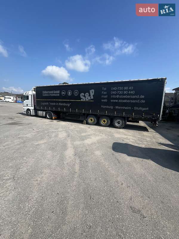 Тентований борт (штора) - напівпричіп Schmitz Cargobull SO1 2008 в 