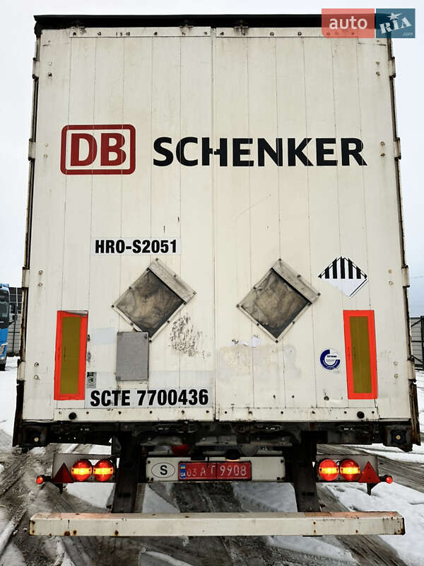 Тентований борт (штора) - напівпричіп Schmitz S-01 2010 в Ратному