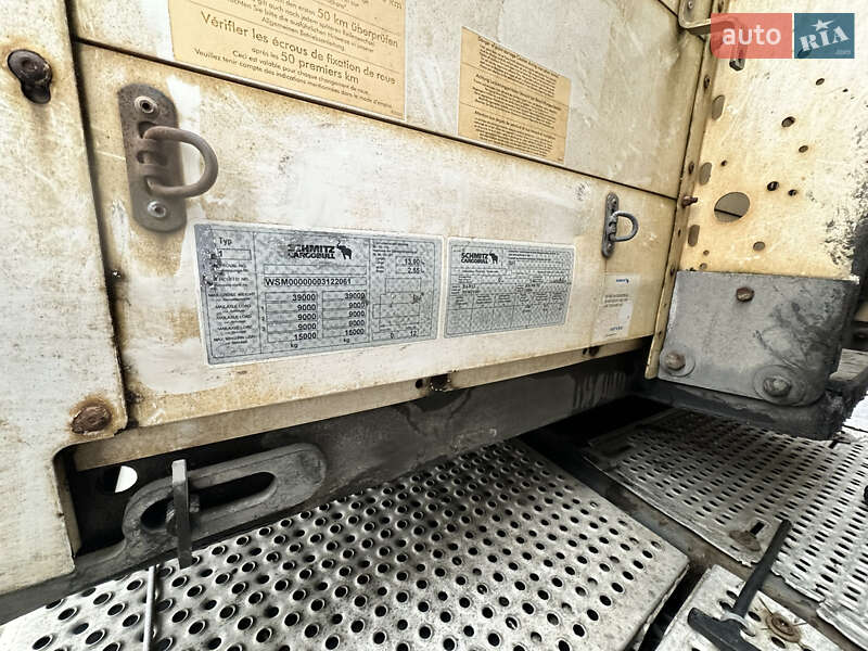 Тентований борт (штора) - напівпричіп Schmitz S-01 2010 в Ратному