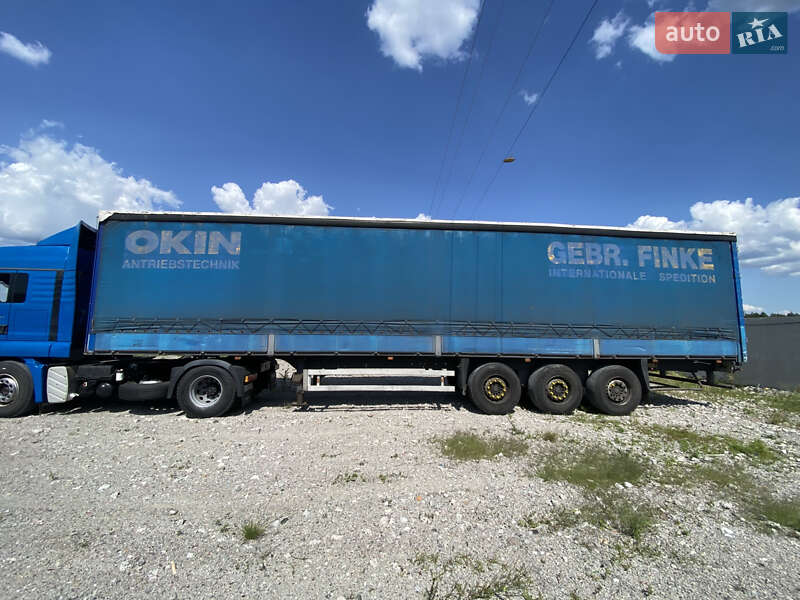 Тентований борт (штора) - напівпричіп Schmitz S-01 2002 в Пилиповичах