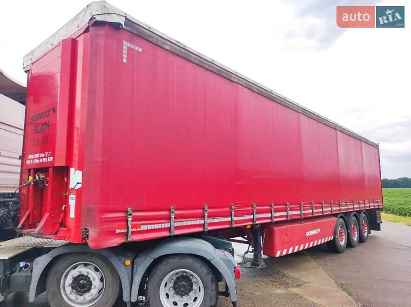 Тентований борт (штора) - напівпричіп Schmitz SCS 24L-1362EB 2010 в Умані