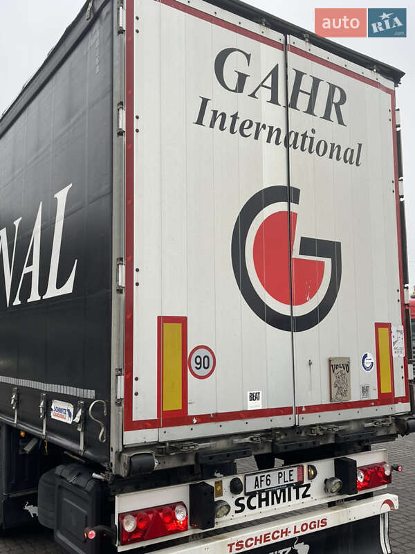 Тентований борт (штора) - напівпричіп Schmitz SCS L24 2016 в Мукачевому