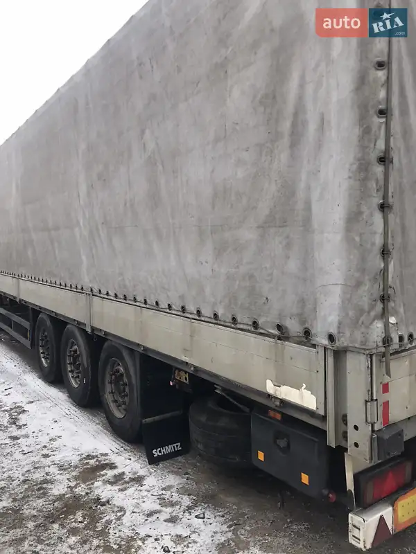 Тентованный борт (штора) - полуприцеп Schmitz SPR 24 2003 в 