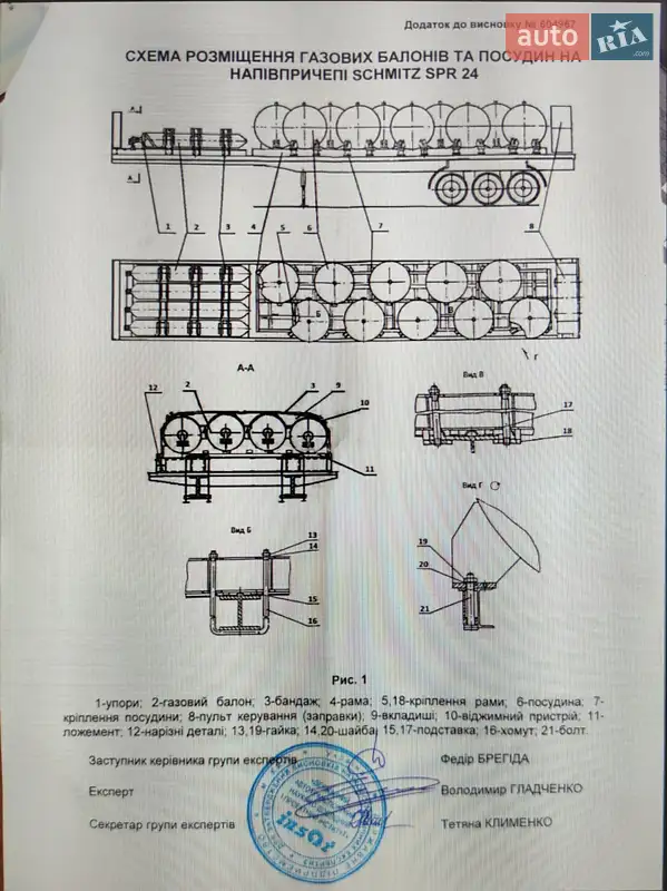 Газовоз Schmitz SPR 24 2000 в Боярке документ