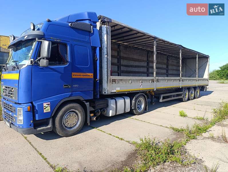 Тентований борт (штора) - напівпричіп Schmitz SPR 24L 2002 в 