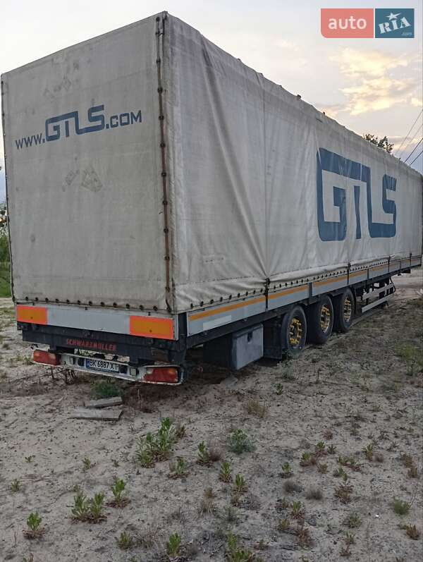 Тентованный борт (штора) - полуприцеп Schwarzmuller BPW 2004 в Рокитном