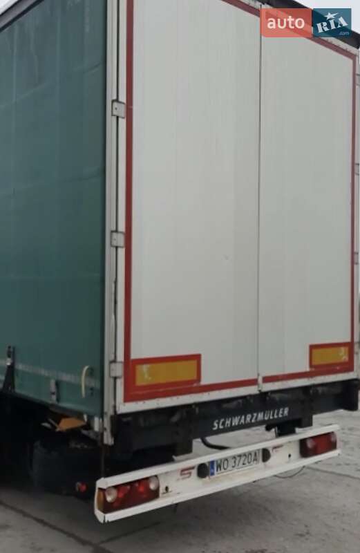 Тентованный борт (штора) - полуприцеп Schwarzmuller S1 2012 в Любомле