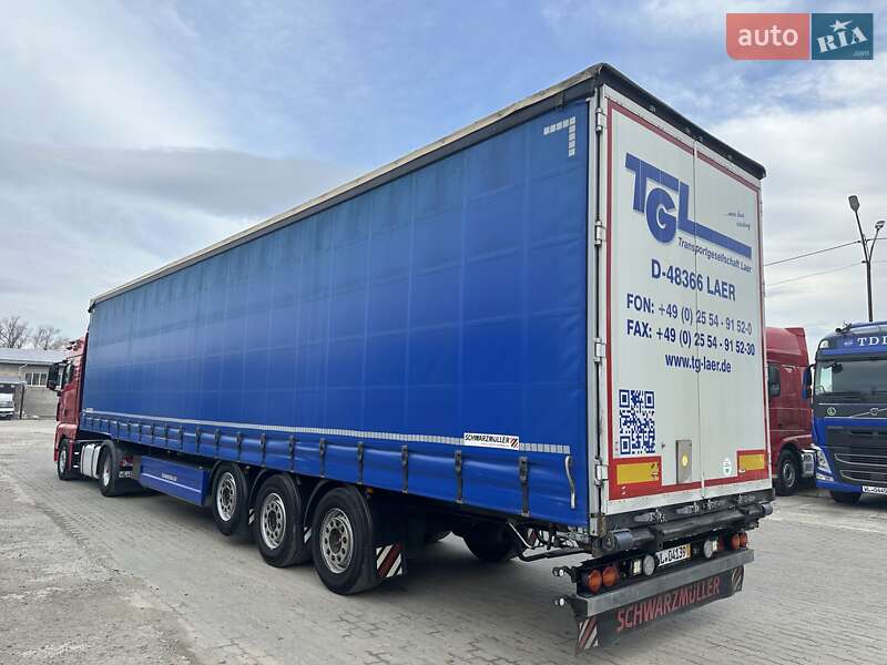 Тентований борт (штора) - напівпричіп Schwarzmuller S1 2017 в Калуші