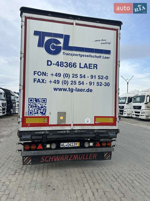 Тентований борт (штора) - напівпричіп Schwarzmuller S1 2017 в Калуші