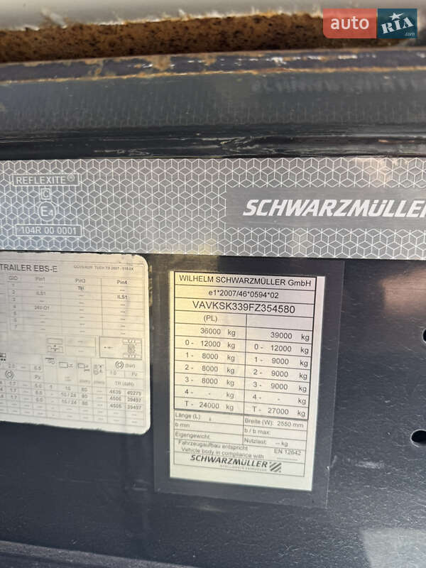 Самоскид напівпричіп Schwarzmuller SK 2015 в Вінниці