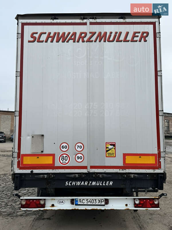 Тентований борт (штора) - напівпричіп Schwarzmuller SN24 2011 в Луцьку