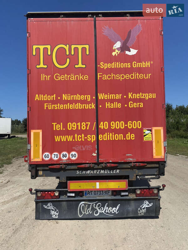 Тентований борт (штора) - напівпричіп Schwarzmuller SPA-3E 2007 в Бурштині