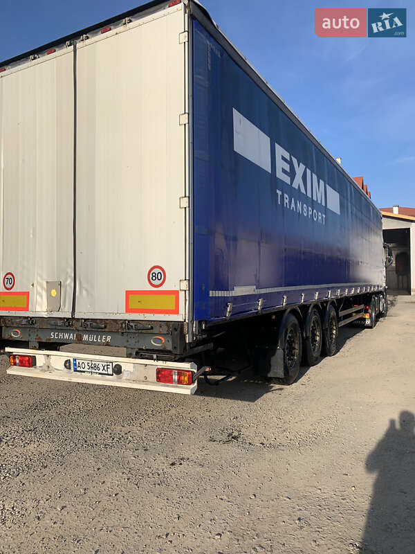 Бортовий напівпричіп Schwarzmuller SPA-3E 2008 в Іршаві