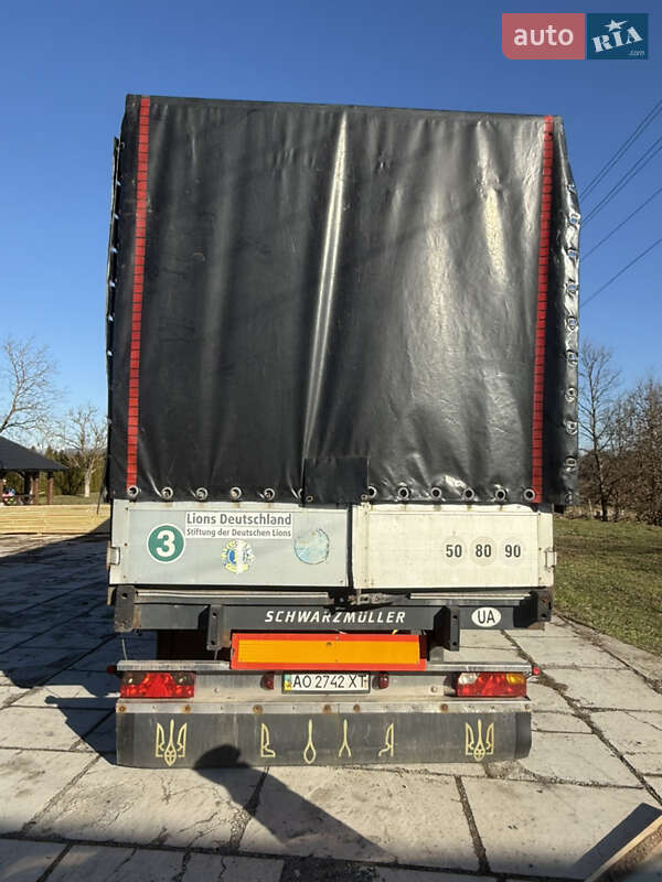 Тентованный борт (штора) - полуприцеп Schwarzmuller SPA-3E 2006 в Тячеве